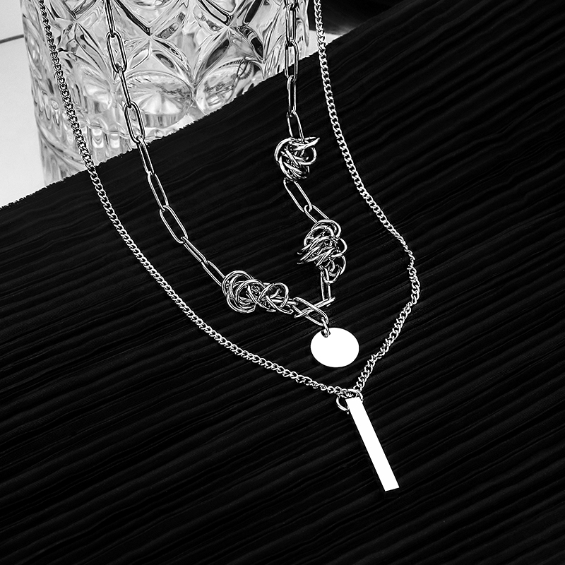 项链冷淡风嘻哈简约锁骨链百搭轻奢小众设计女生配饰