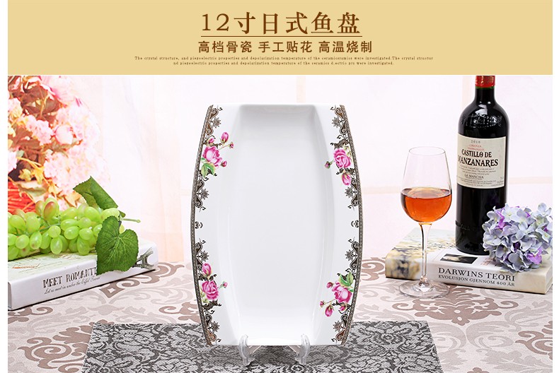 Bone China tableware, high-end ceramic tableware for weddings, wholesale and customized tableware, gift bowls, ceramic plates detail image 11