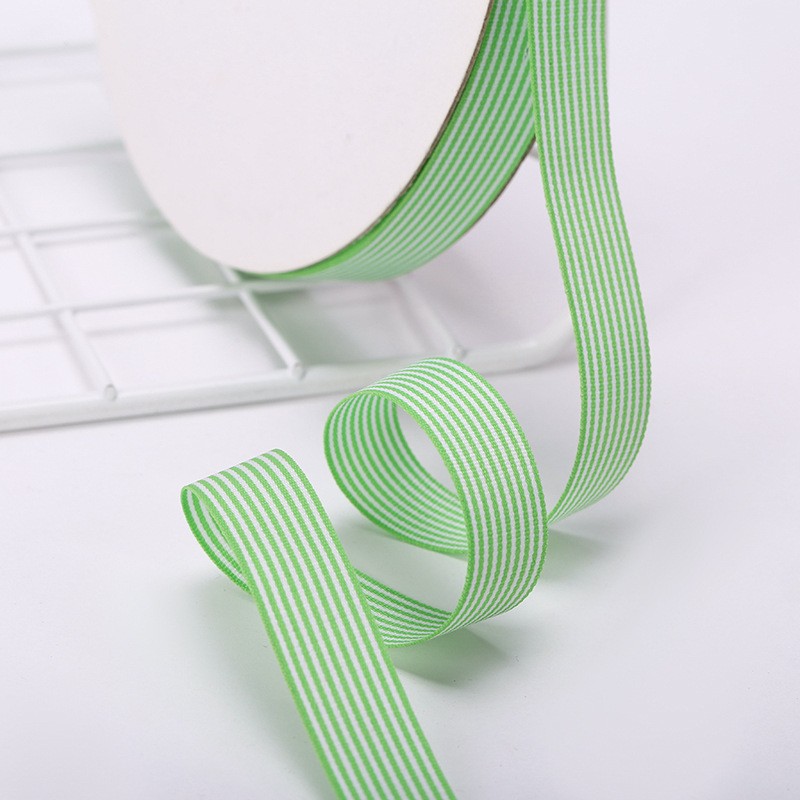 2 Points Striped Polyester Hair Accessory Material Gift Wrap Ribbon Striped Dress Wedding Gift Box Ribbon Wholesale Can Be Customized Item Picture