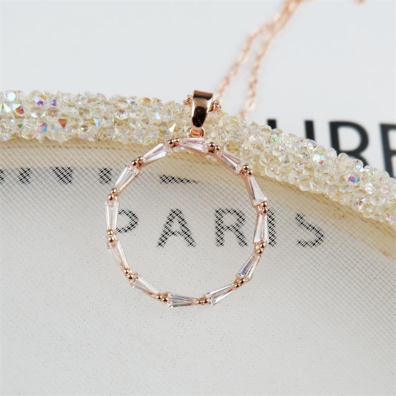 Exquisite Zircon Round Necklace Pendant undefined