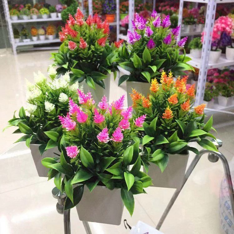 厂家直供仿真植物假花盆栽迷你松果盆景 9.9元店热卖产品
