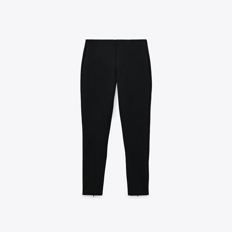 Korean-style loose leggings for women's outerwear in spring and summer, thin black high-waisted pants 33