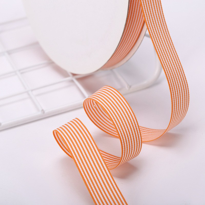 8 Points Striped Polyester Hair Accessories Gift Packaging Ribbon Ribbon Ribbon Wedding Gift Box Ribbon Wholesale Can Be Customized full figure