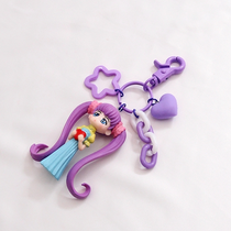 Stereoscopic beauty girl series keychain mix 1
