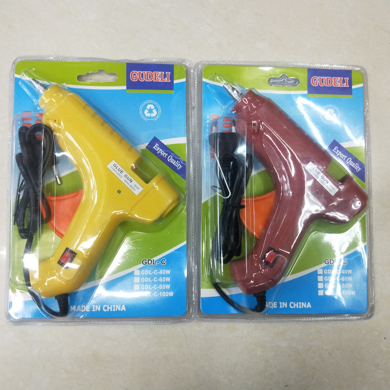 古德立大胶枪彩色混装