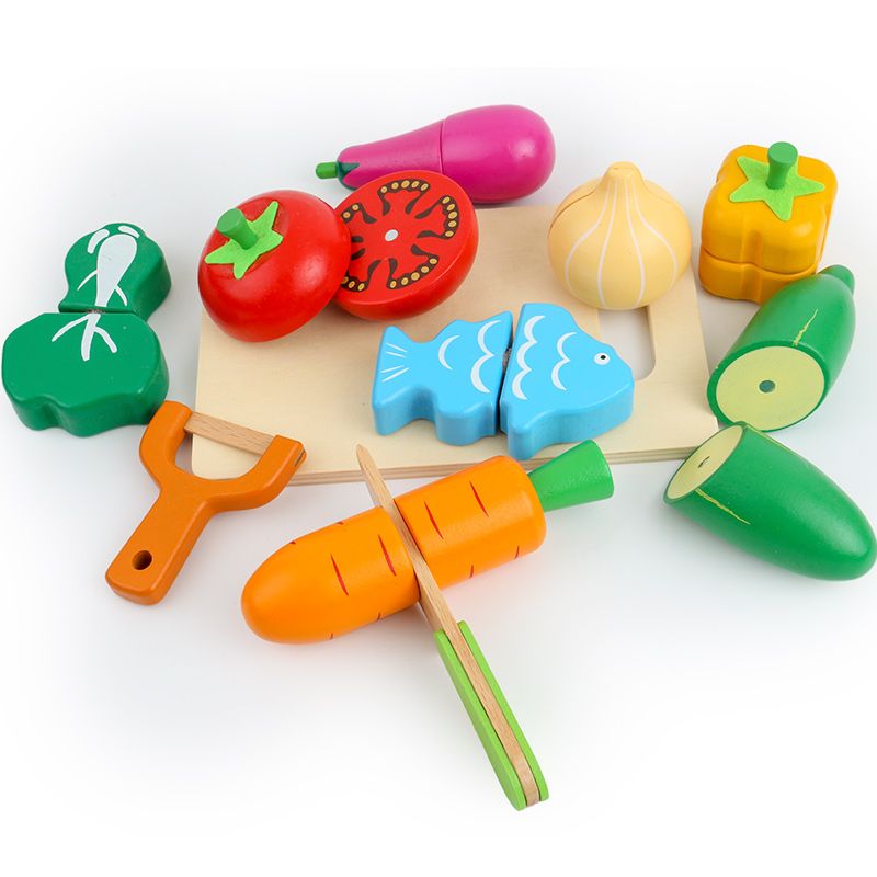 17 pieces of wooden house play, fruits to look at, highly interesting, rich in color, logical thinking ability, parent-child game, hand-eye coordination, early education enlightenment toys to accompany your growth Application Scenario