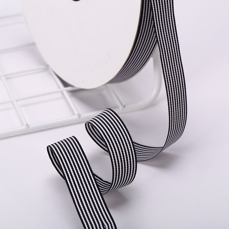 12 Points Striped Polyester Hair Accessories Gift Packaging Ribbon Ribbon Ribbon Wedding Gift Box Ribbon Wholesale Can Be Customized undefined