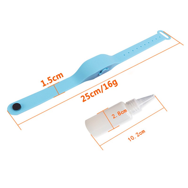 Silicone hand sanitizer wristband detail image 2
