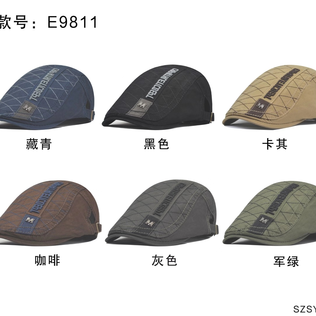 Washed three-dimensional embroidery with iron mark cap thumbnail