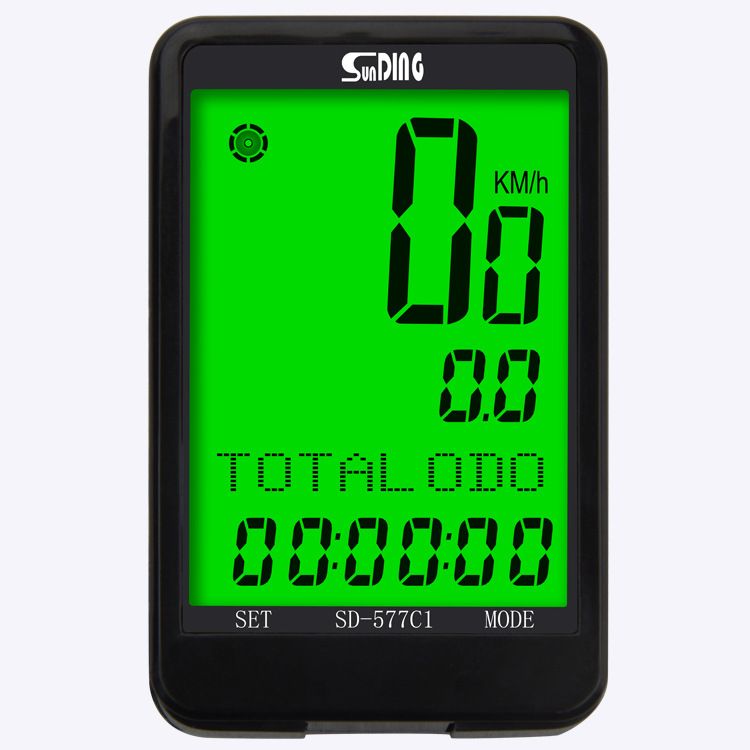 SD-577C1 SUNDING Shun East bicycle wireless code meter odometer speed meter multi-language English stopwatch