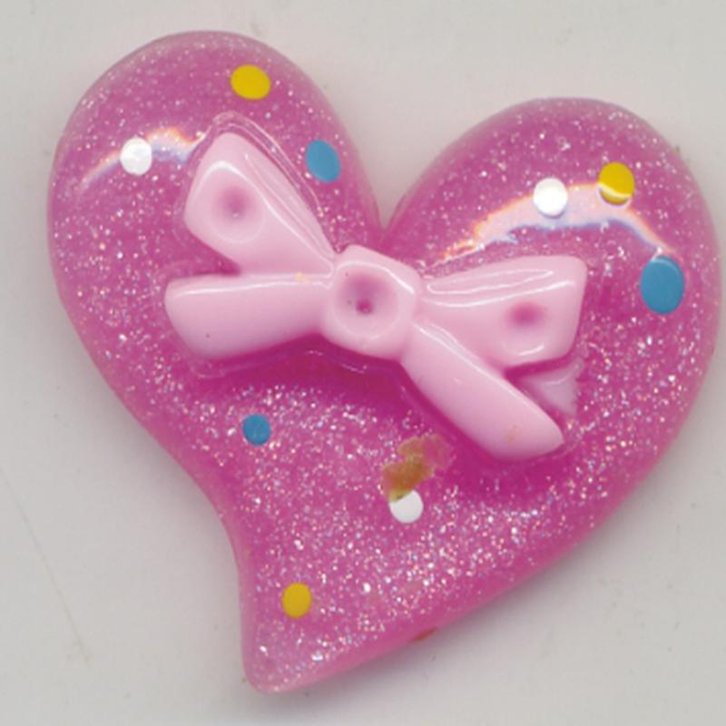 Refrigerator sticker accessories Heart Creative cream glue material diy pencil case patch food play hand made cartoon thumbnail