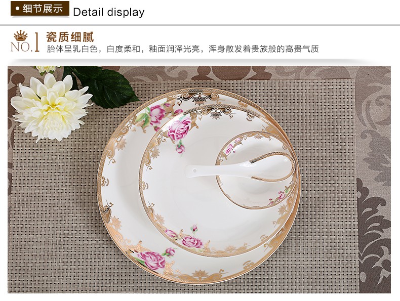 Bone China tableware, high-end ceramic tableware for weddings, wholesale and customized tableware, gift bowls, ceramic plates detail image 19