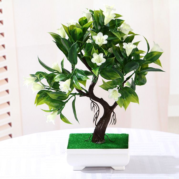 Into force simulation bonsai Artificial flowers potted simulation plants trigeminal rich tree guest-greeting pine bonsai pot boutique home furnishing articles artificial flowers thumbnail