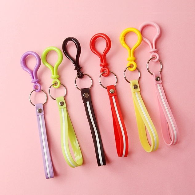 Silicone three-piece keychain rope 12