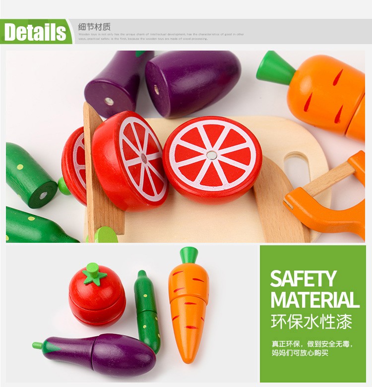 The wooden house game with vegetables is fun and colorful. It helps cultivate logical thinking ability. Parent-child games exercise hand-eye coordination. Early education and enlightenment toys accompany your growth detail image 11