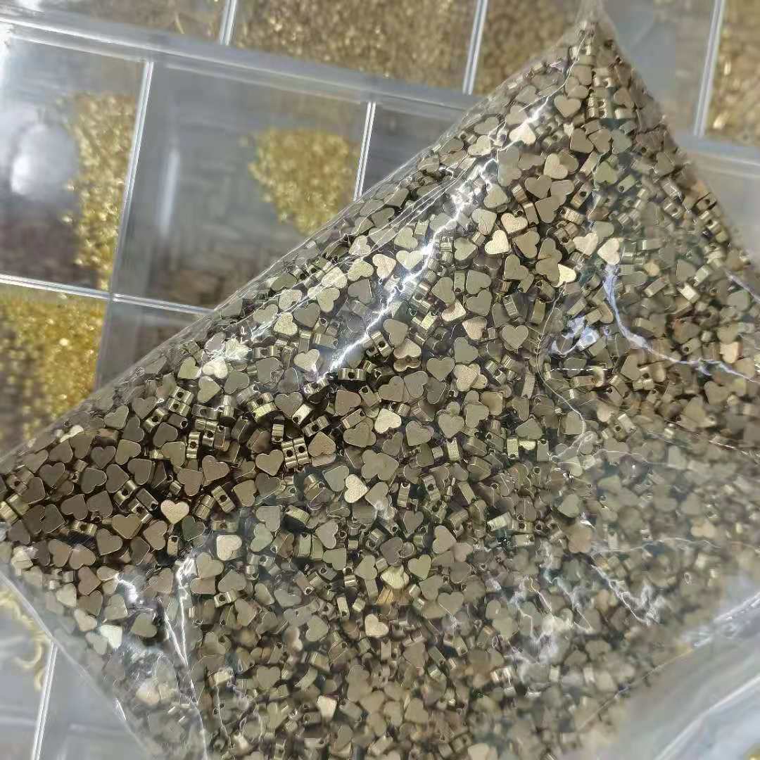 8.0 Pure brass heart accessories, small ornaments, eco-friendly materials, factory direct sales details Picture