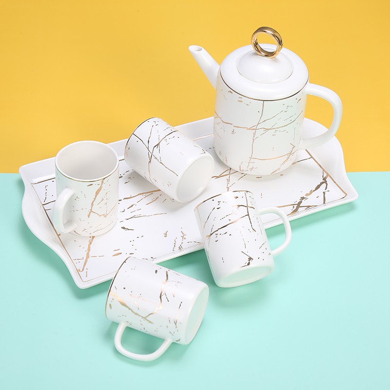 杯子套装一套陶瓷茶具杯具套装喝水杯家用套装客厅咖啡杯茶壶茶杯详情图1