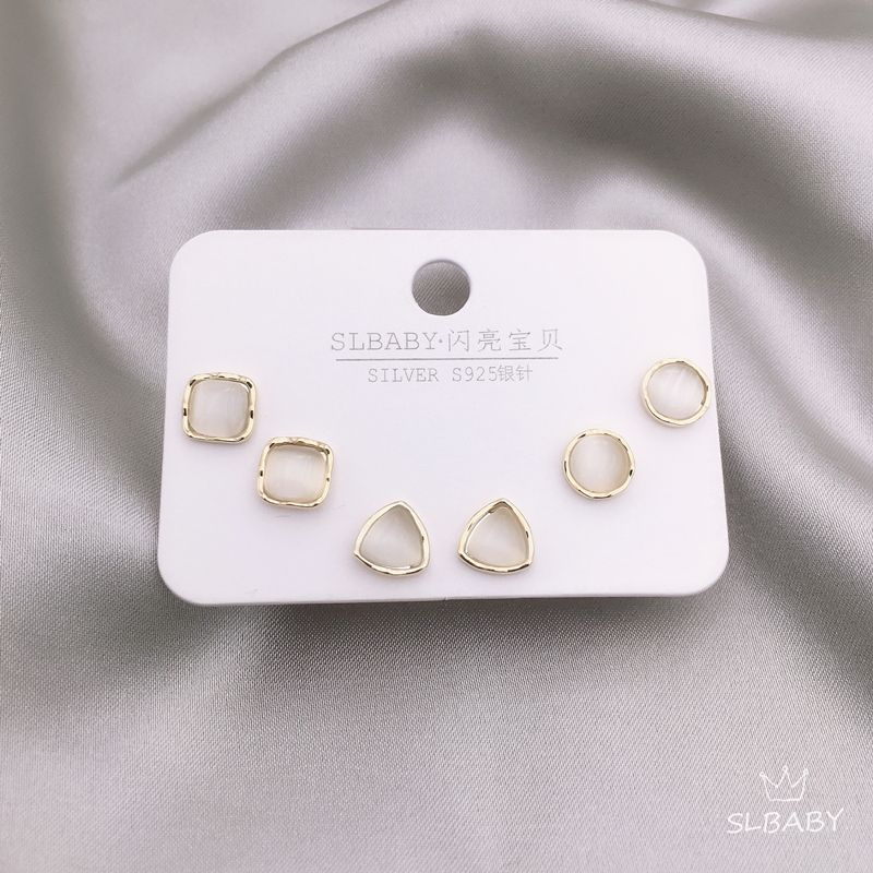肥猫眼跨境耳环套装工厂银针饰品耳饰批发