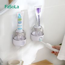 新款牙膏挤压器全自动挤牙膏器家用免打孔壁挂透明儿童牙膏置物架