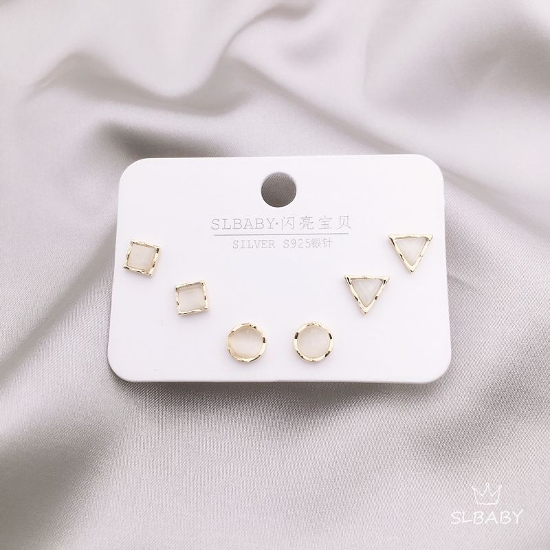 小猫眼跨境耳环套装工厂银针饰品耳饰批发图