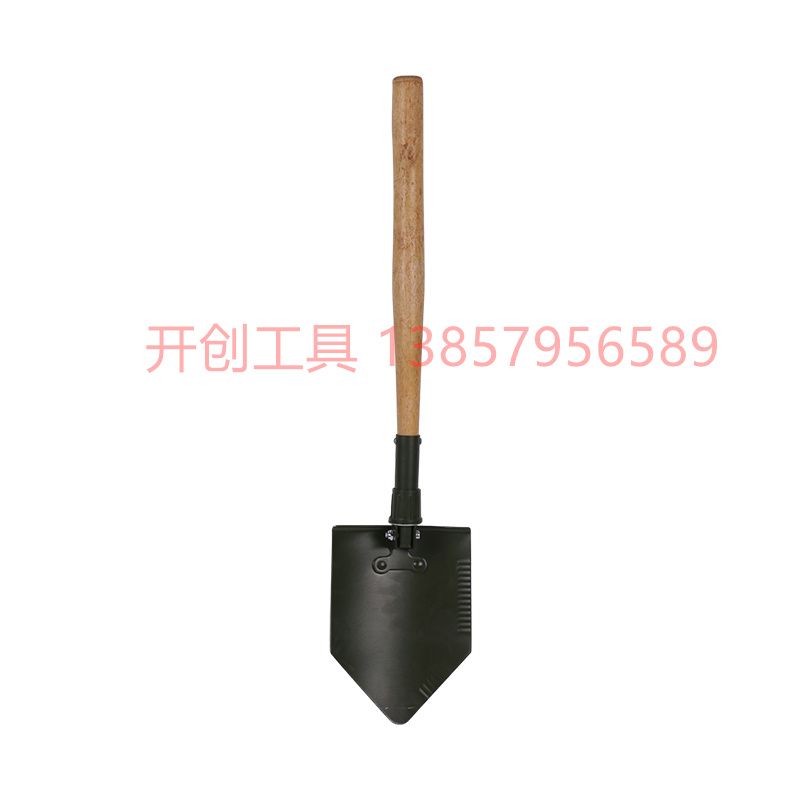 园林铲木柄铁铲铁锹户外铲子军工铲多功能农用园林铲折叠工兵铲迷彩袋装厂价直销量大价优120