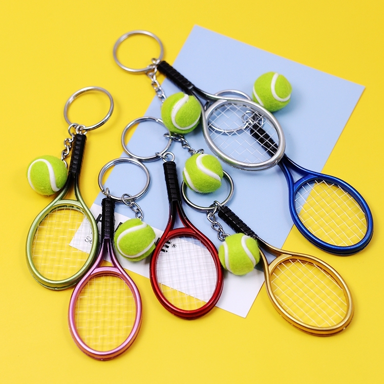 Badminton racket key chain a series of mixed styles 34