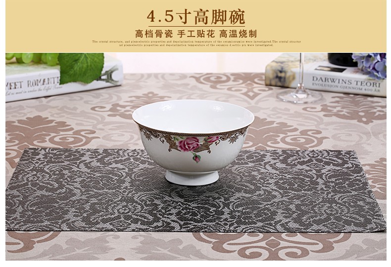 Bone China tableware, high-end ceramic tableware for weddings, wholesale and customized tableware, gift bowls, ceramic plates detail image 14