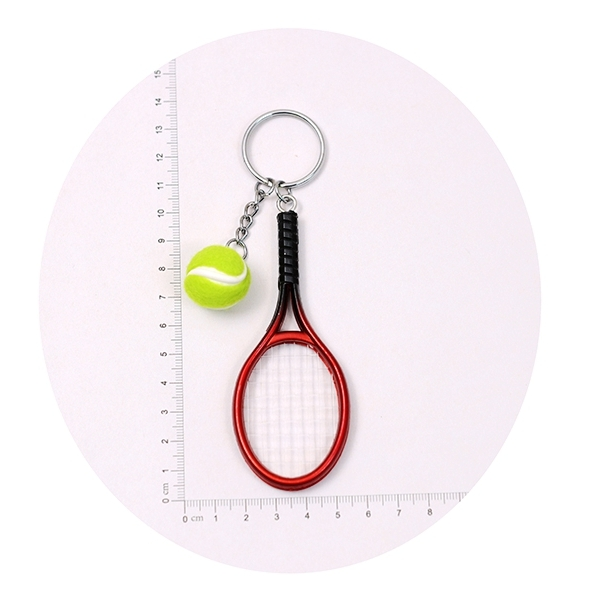 Badminton racket keychain series mixed style 1