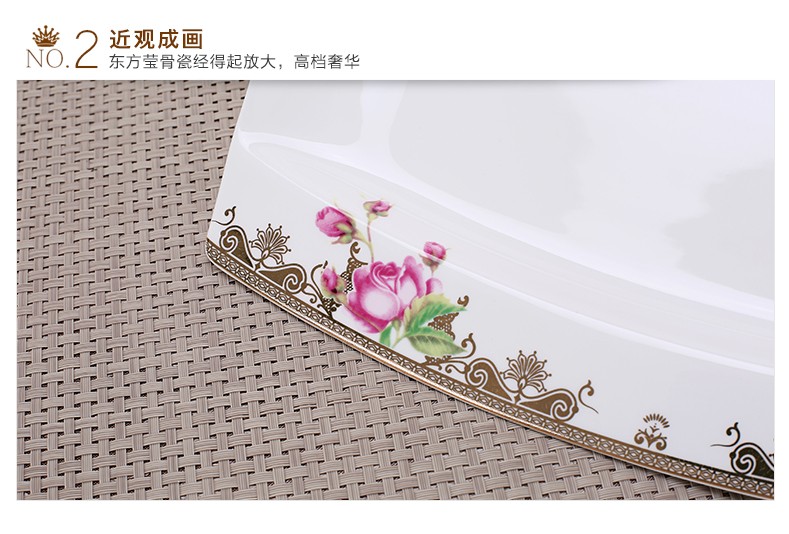 Bone China tableware, high-end ceramic tableware for weddings, wholesale and customized tableware, gift bowls, ceramic plates detail image 17