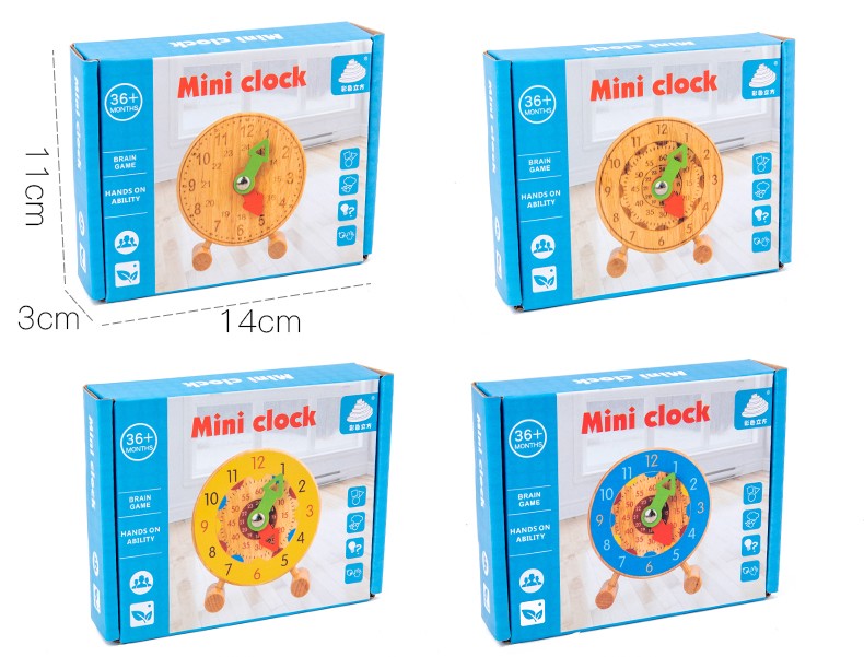 The wooden toy round cognitive hour clock is highly entertaining with rich colors. It helps cultivate logical thinking ability. It is a parent-child game that exercises hand-eye coordination. It is an early education and enlightenment toy that accompanies your growth detail image 12