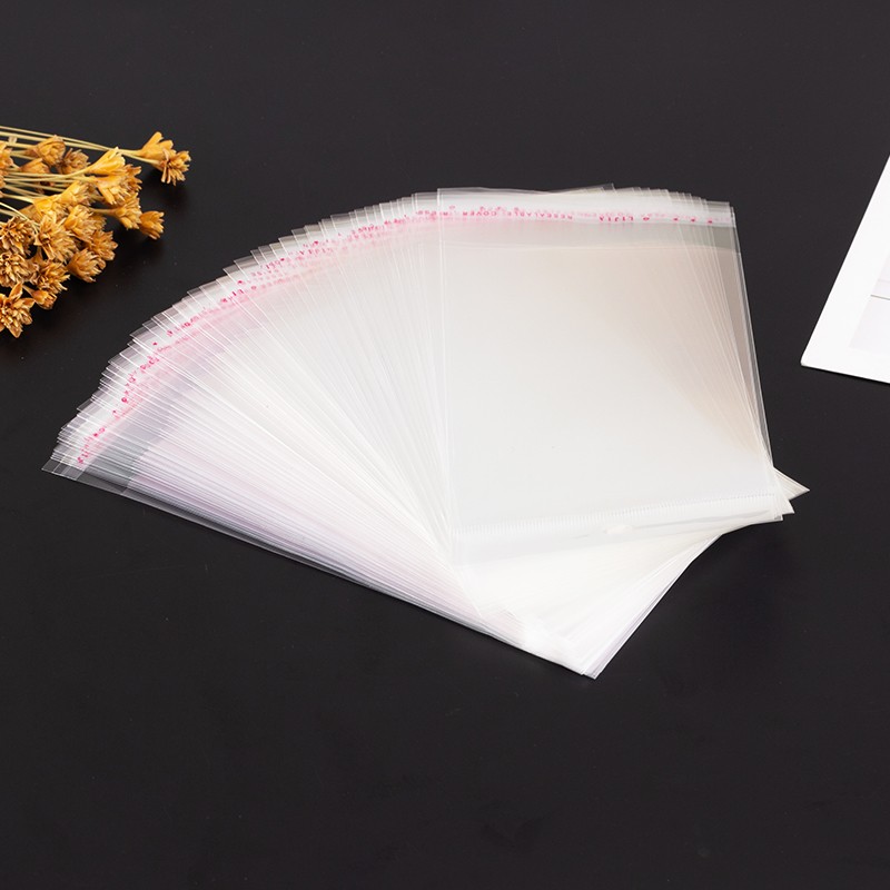 OPP挂孔自粘袋 饰品包装袋 耳环耳钉卡袋子 5X30透明塑料袋100个详情图3