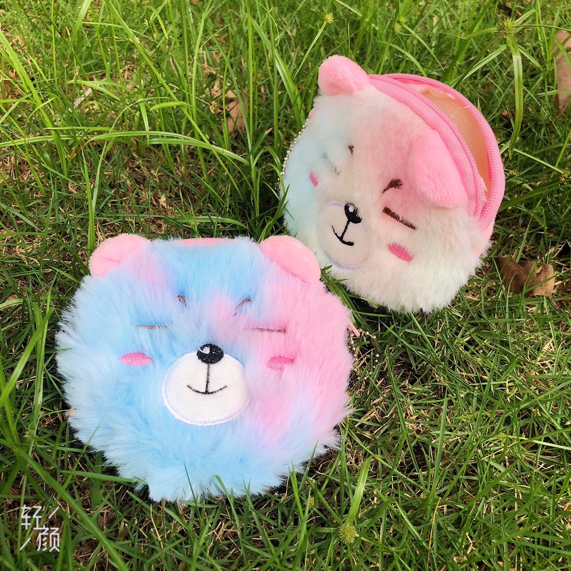 毛绒钱包 8cm亮片带耳朵零钱包 卡通零钱包新款包详情图3