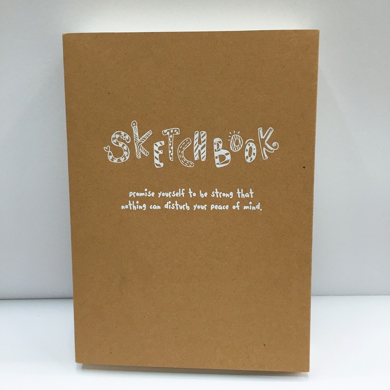 Simple hardcover sketchbook 520, blank inner page sketchbook, cowhide A5 sketchbook 22059 pic 1