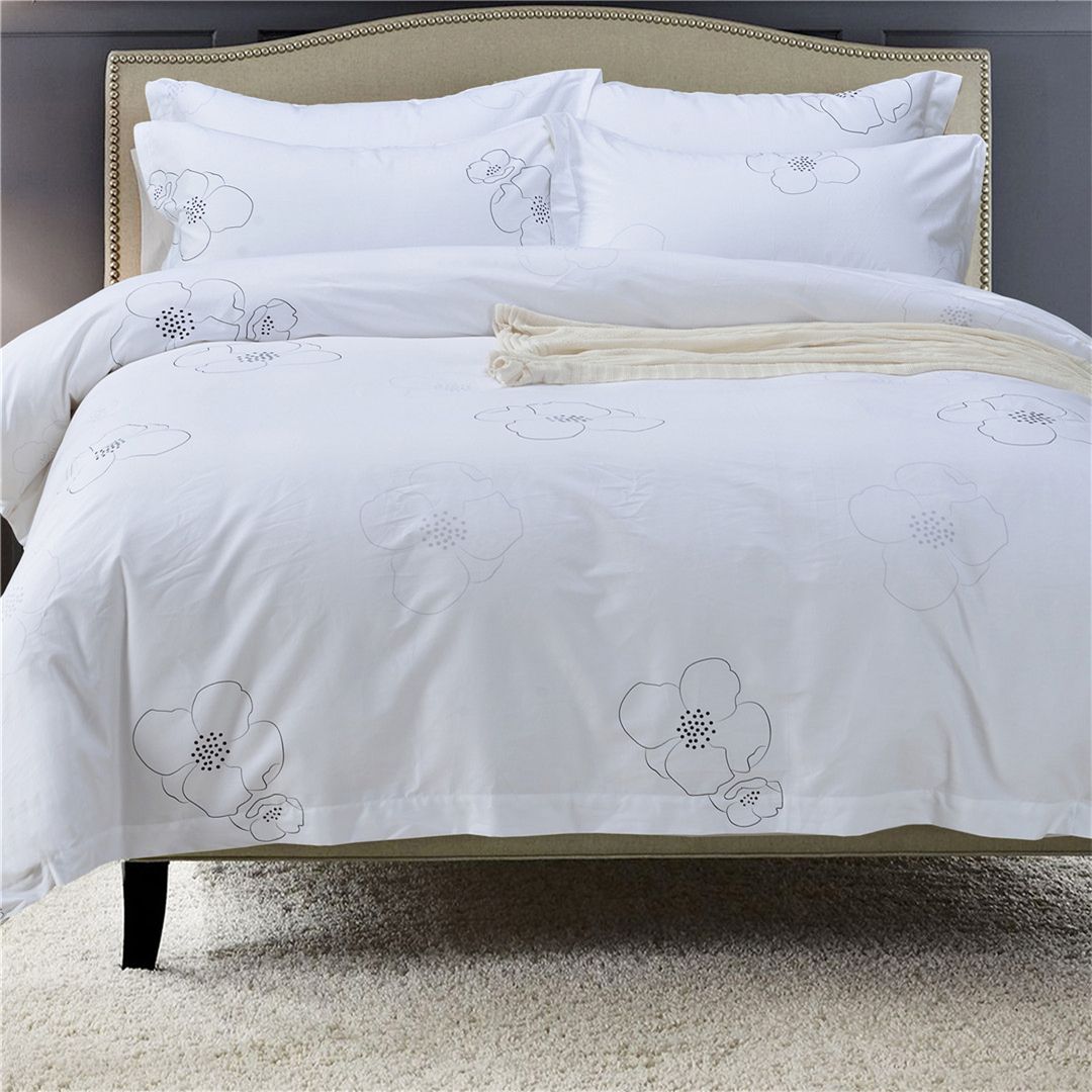 酒店 民宿宾馆客房布草6060S印花床上用品布草四件套