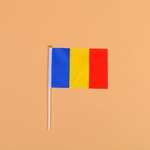 14*21罗马尼亚8号手摇旗带杆子外国世界旗