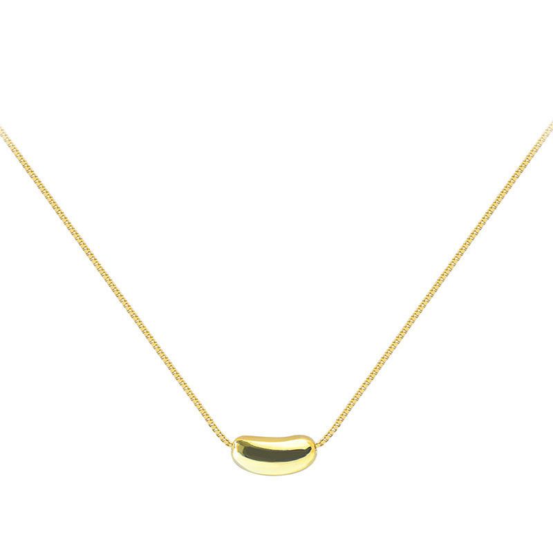 Korean version simple love bean lady necklace