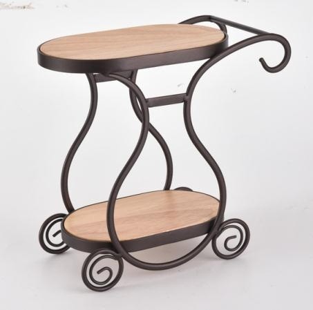Multi-functional storage rack in antique copper and gold detail image 1