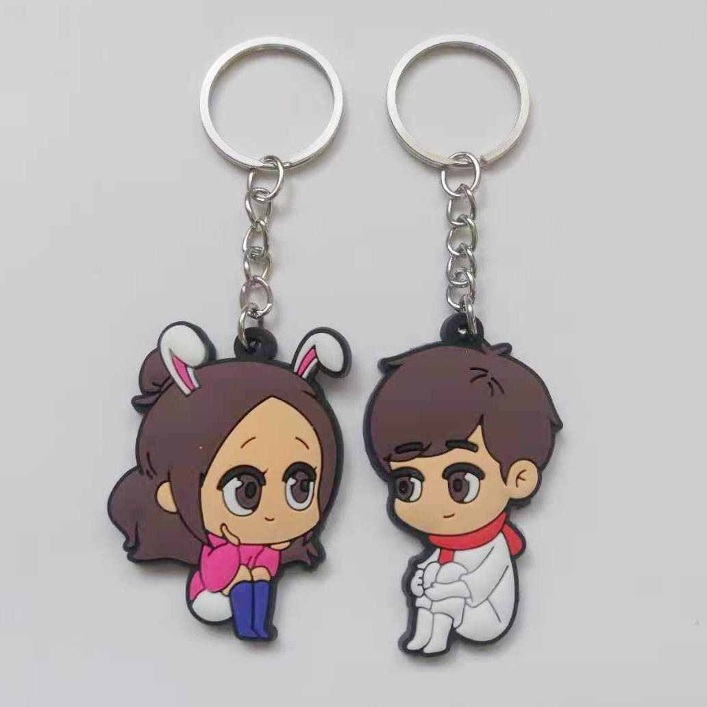 橡胶钥匙扣定制 pvc软胶钥匙扣动漫卡通广告赠送礼品汽吊牌挂件
