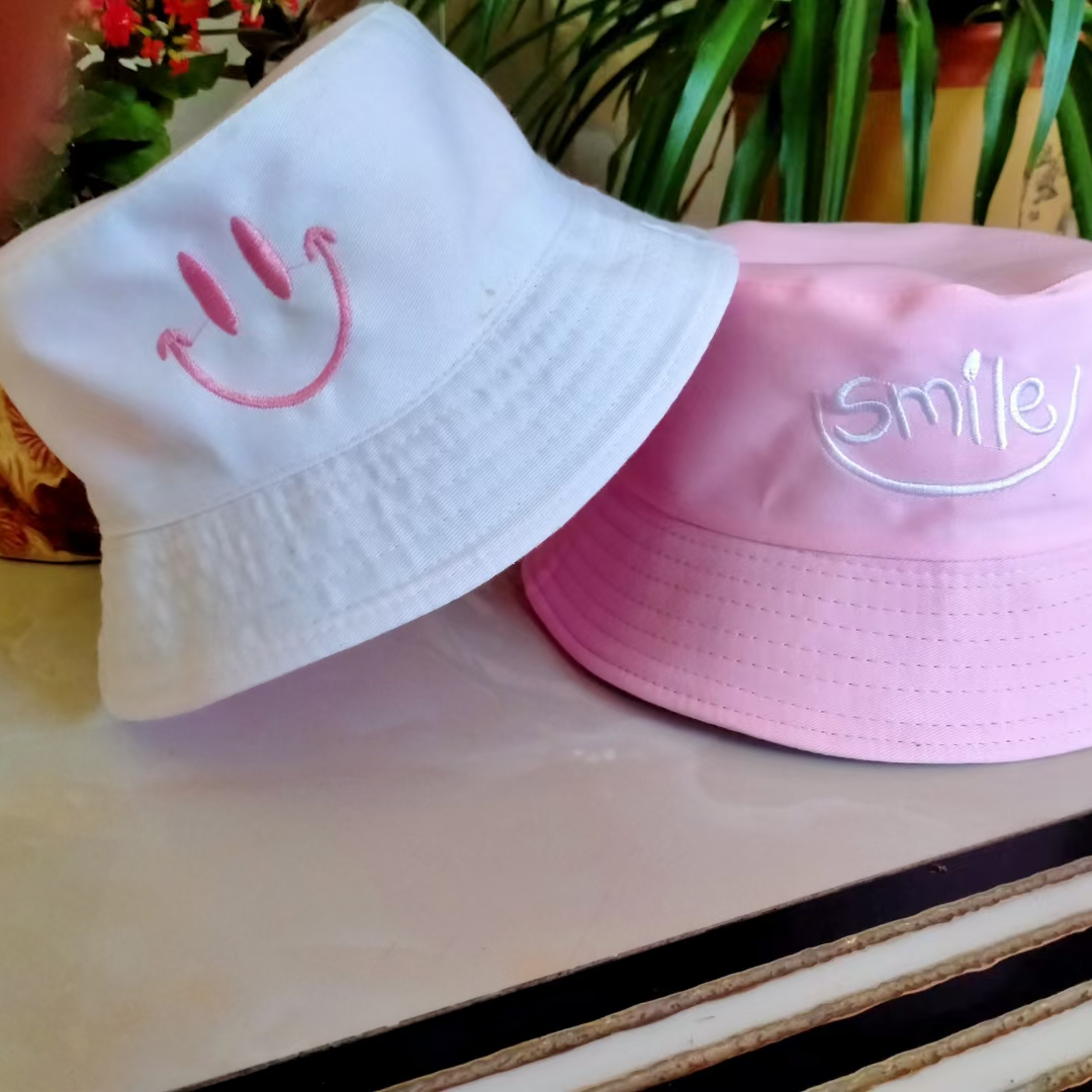 Smiling face double fisherman hat thumbnail