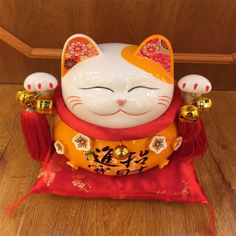 Nantai ceramic orange piggy bank handicrafts