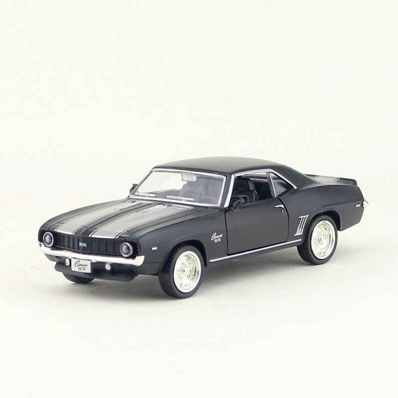 Alloy matte black Chevrolet Camaro SS toy model car