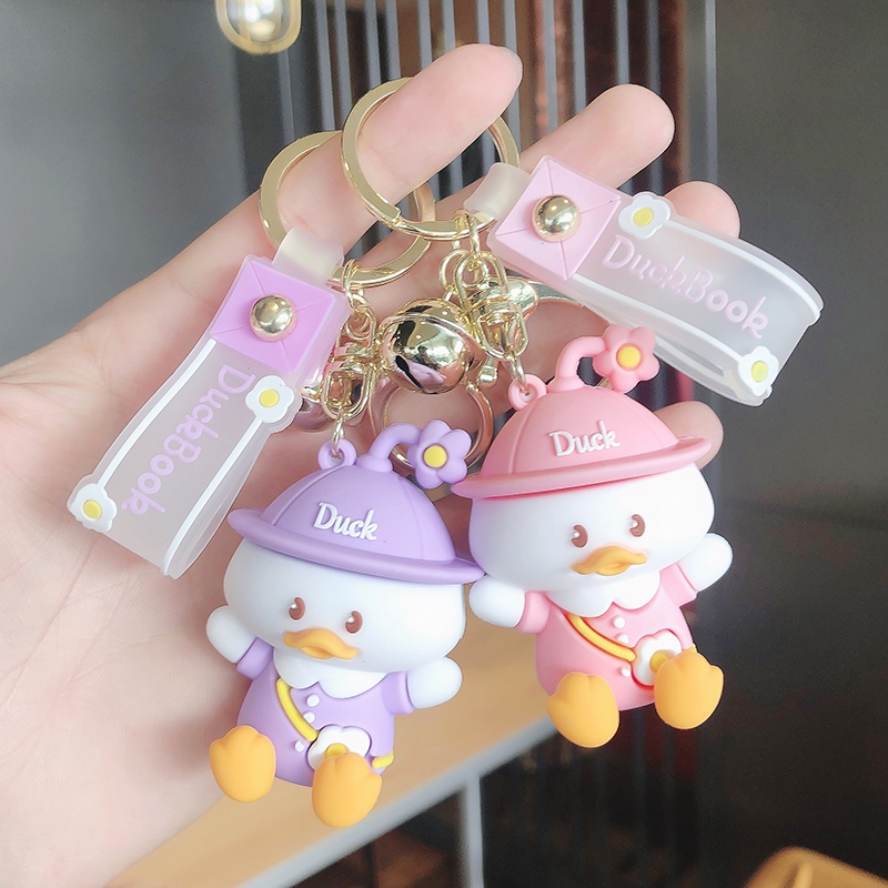 Silicone stereo keychain plus string three-piece set a series of mixed 65