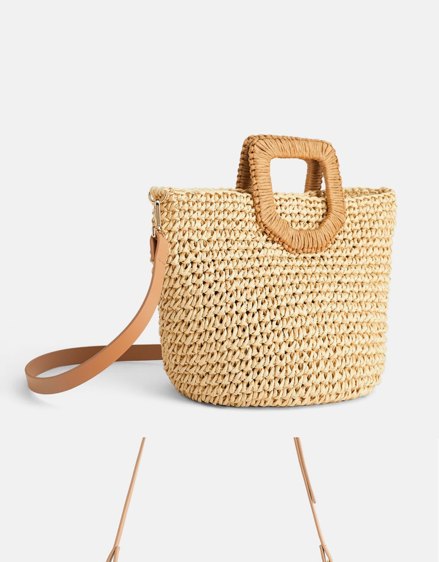 2021新款草编包斜跨手提海边度假包单价大容量休闲包包日韩潮女包详情图3