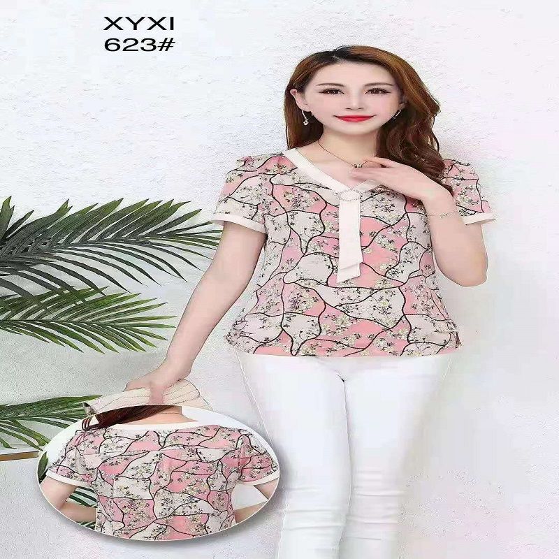 妈妈连衣裙洋气中年女夏装2021新款40岁50中老年夏季大码遮肚裙子72图