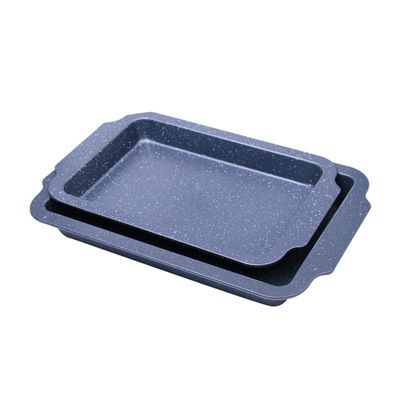 Carbon steel snowflake square ear deep square baking tray
