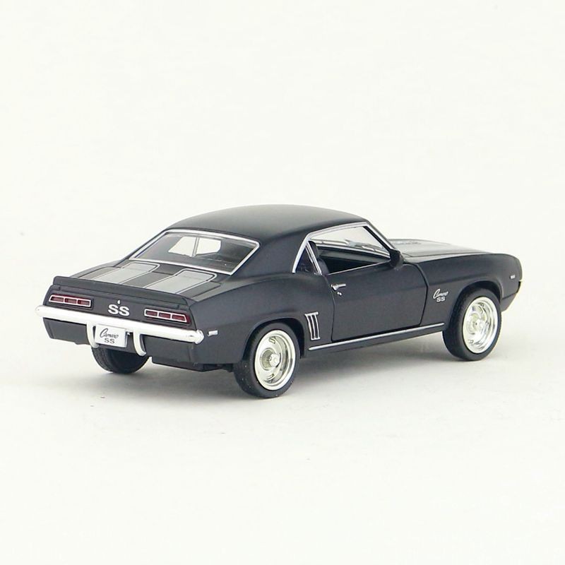 Alloy matte black Chevrolet Camaro SS toy model car detail image 5