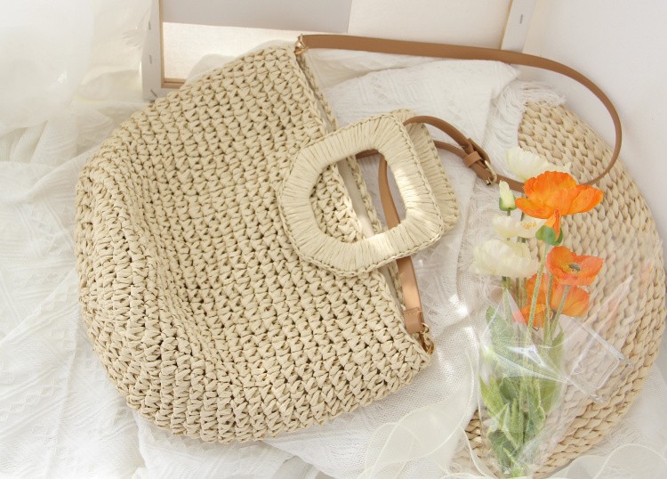2021新款草编包斜跨手提海边度假包单价大容量休闲包包日韩潮女包详情图10