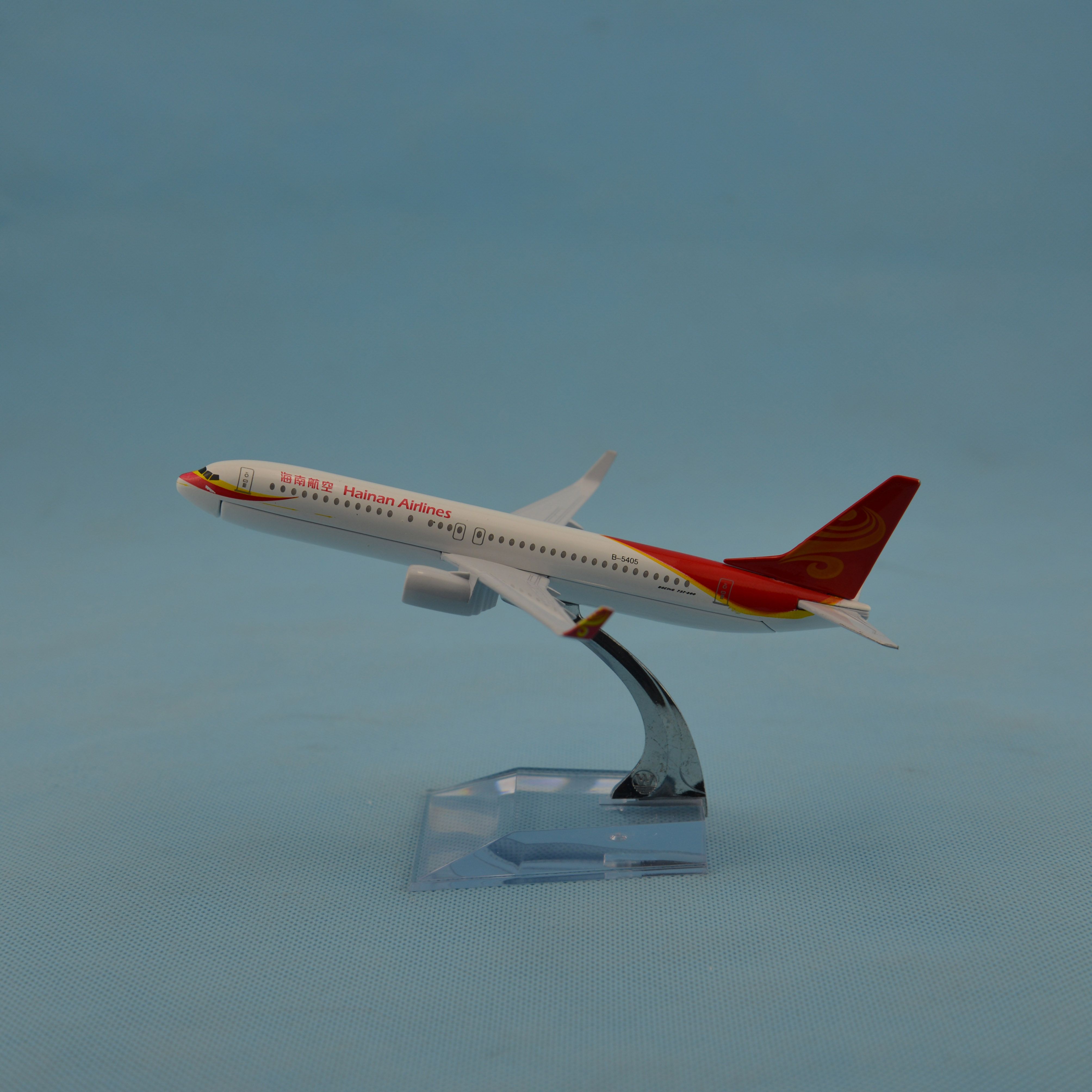 飞机模型（16CM中国青岛航空B737-800） 金属飞机合金飞机模型详情图4