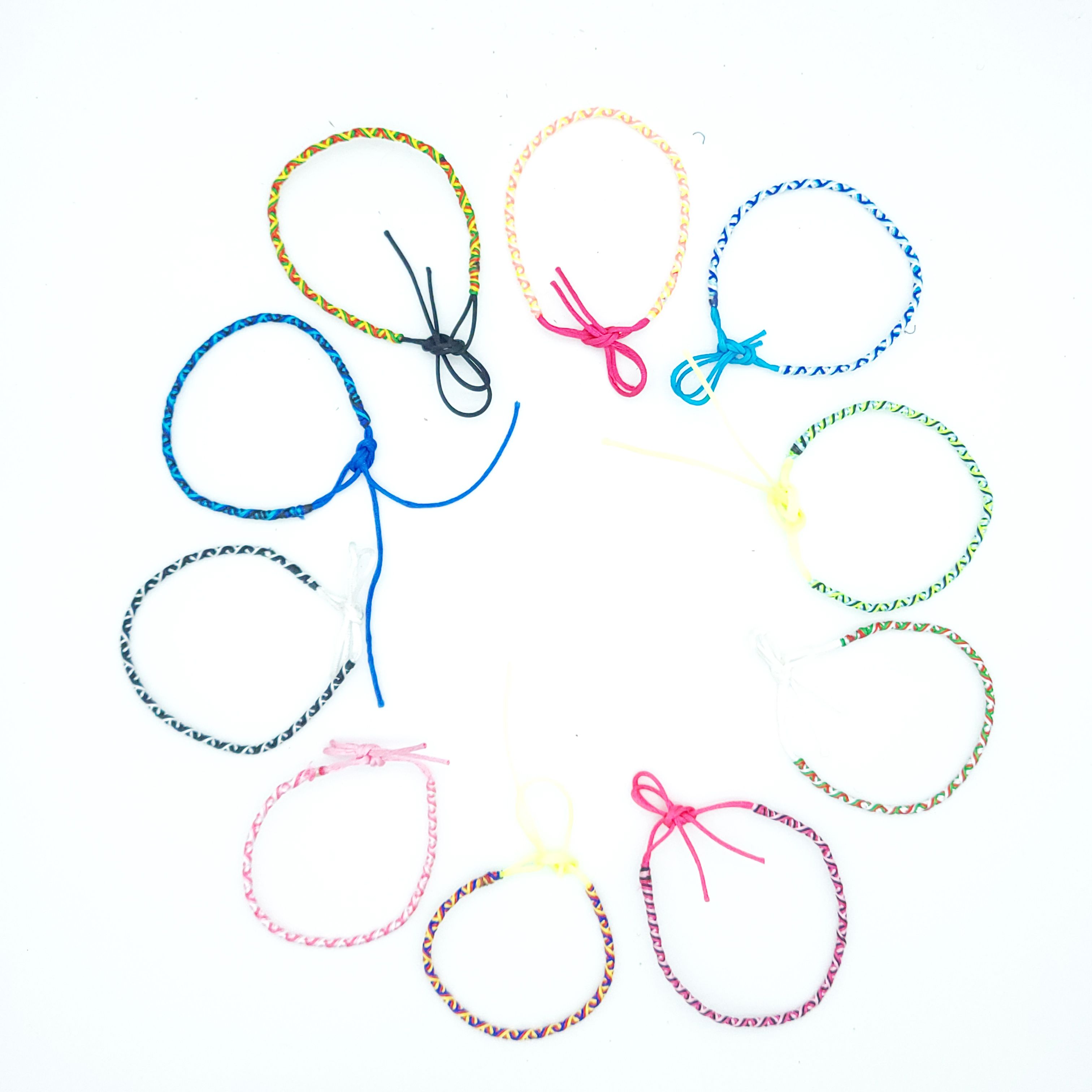 手链新款时尚潮流跨境电商流行幸运绳细龙盘柱晶诺手工-433手串手链