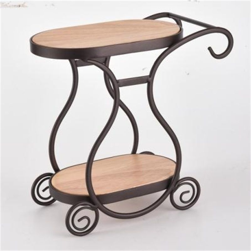 Multi-functional storage rack in antique copper and gold